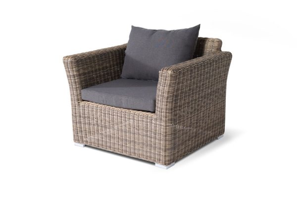 "Капучино Дабл" лаунж-зона из искусственного ротанга, цвет соломенный — изображение 5