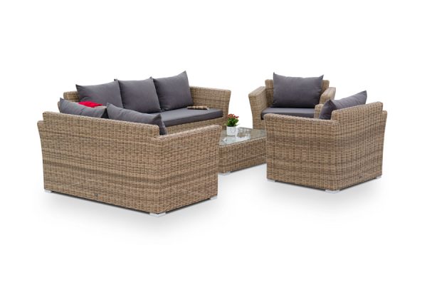 "Капучино Дабл" лаунж-зона из искусственного ротанга