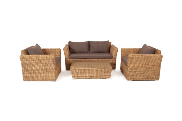 "Капучино Сингл" лаунж-зона из искусственного ротанга