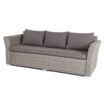 "Капучино" диван из искусственного ротанга (гиацинт) трехместный