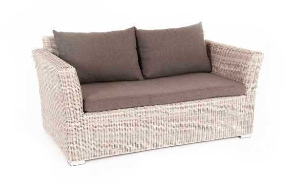 "Капучино" диван из искусственного ротанга двухместный, цвет бежевый — изображение 3