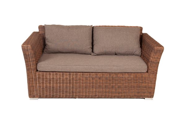 "Капучино" диван из искусственного ротанга двухместный, цвет коричневый — изображение 3