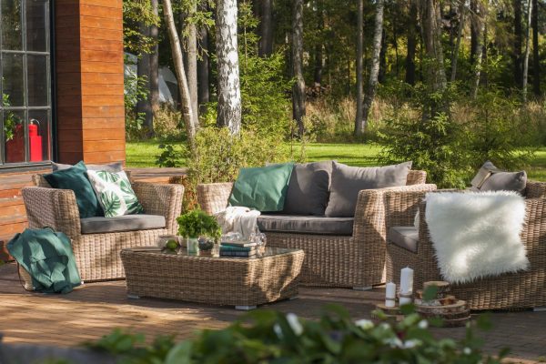 "Капучино" диван из искусственного ротанга двухместный, цвет соломенный — изображение 5