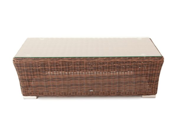 Капучино-журнальный-столик-из-искусственного-ротанга-цвет-коричневый-1 цвет коричневый