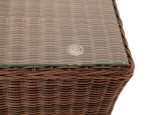 "Капучино" журнальный столик из искусственного ротанга, цвет коричневый — изображение 4