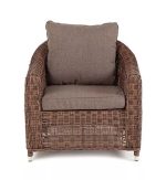 "Кон Панна" кресло из искусственного ротанга, цвет коричневый — изображение 3