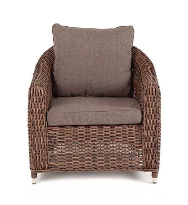 "Кон Панна" кресло из искусственного ротанга, цвет коричневый — изображение 3