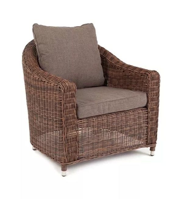 "Кон Панна" кресло из искусственного ротанга, цвет коричневый — изображение 4