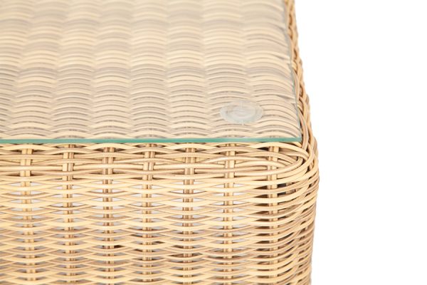 "Кон Панна" столик журнальный из искусственного ротанга, цвет соломенный — изображение 3