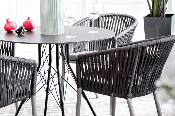 Конте-интерьерный-стол-из-HPL-круглый-O90см-цвет-серый-гранит-2 "Конте" интерьерный стол из HPL круглый Ø90см, цвет "серый гранит" — изображение 3