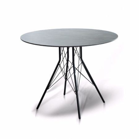 "Конте" интерьерный стол из HPL круглый Ø90см