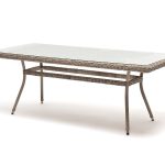 "Латте" плетеный стол из искусственного ротанга 200х90см