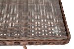 "Латте" плетеный стол из искусственного ротанга 200х90см, цвет коричневый — изображение 5