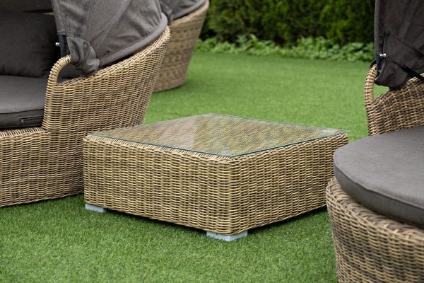 "Лунго" журнальный столик плетеный, цвет соломенный — изображение 5