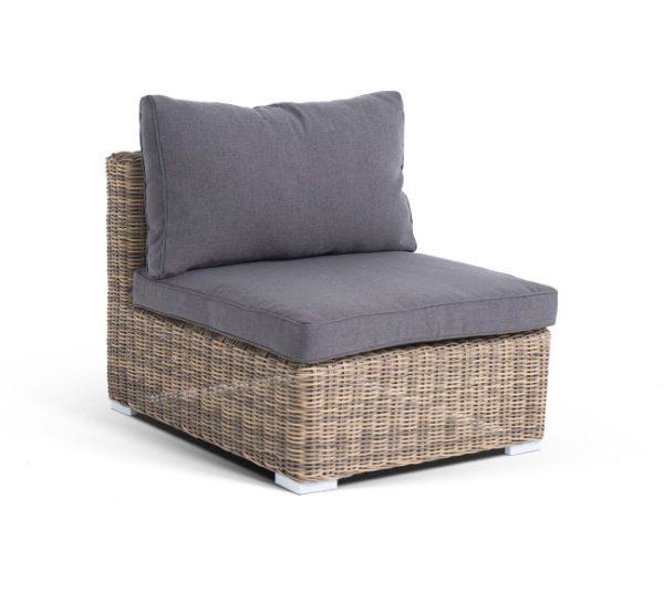 "Лунго" модуль диванный прямой с подушками, цвет соломенный — изображение 3