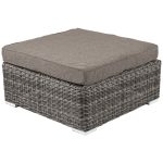 "Лунго" плетеная оттоманка с подушкой