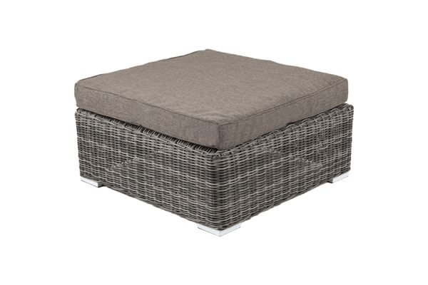 "Лунго" плетеная оттоманка с подушкой