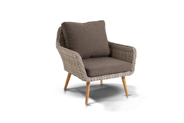 "Прованс" кресло из искусственного ротанга, цвет бежевый — изображение 3