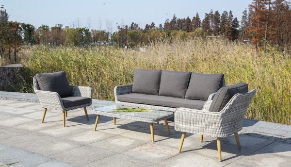 "Прованс" кресло из искусственного ротанга, цвет бежевый — изображение 5