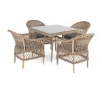 "Сицилия" обеденная группа плетеная