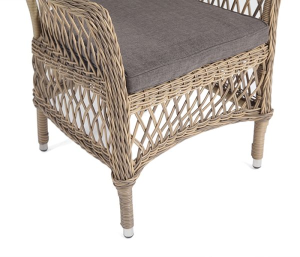 "Сицилия" плетеный стул из искусственного ротанга, цвет соломенный — изображение 4