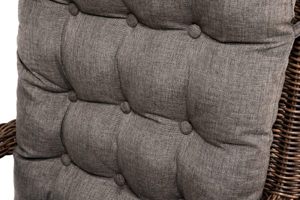 "Толедо" кресло плетеное с подушками, цвет коричневый — изображение 4