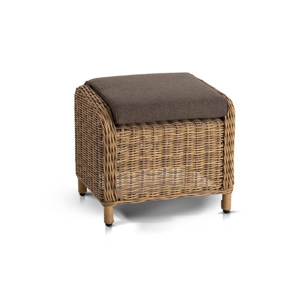 "Толедо" пуф плетеный, цвет соломенный — изображение 3