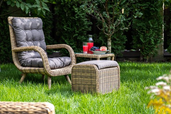 "Толедо" пуф плетеный, цвет соломенный — изображение 4