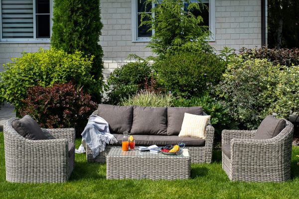 "Фабриция" кресло из искусственного ротанга, цвет серый — изображение 4