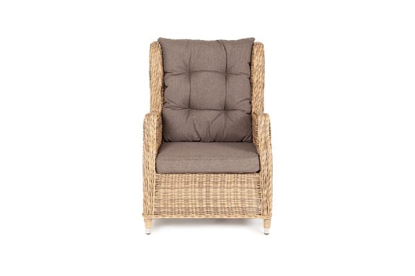 "Форио" кресло раскладное плетеное, цвет соломенный — изображение 3