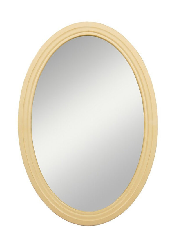 Бежевое овальное зеркало "Leontina" арт ST9333