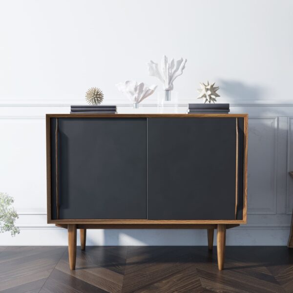 Комод "Bruni Black" две дверки арт BR25Black