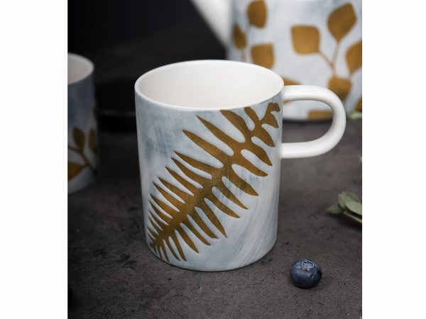 Кружка Autumn Sonata №1 350мл серый, бежевый — изображение 2