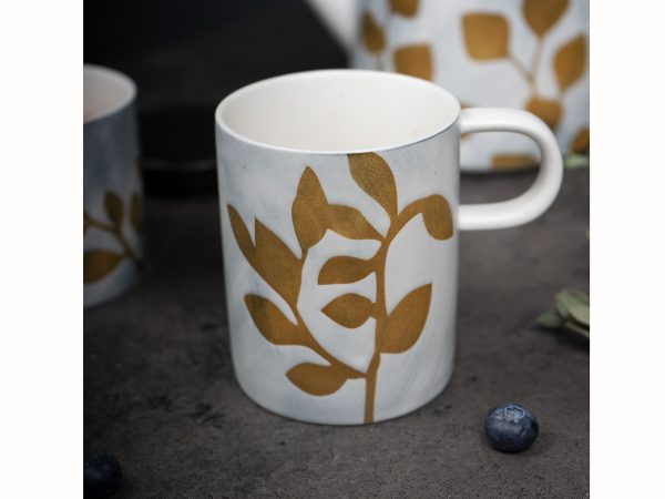 Кружка Autumn Sonata №2 350мл серый, бежевый — изображение 2