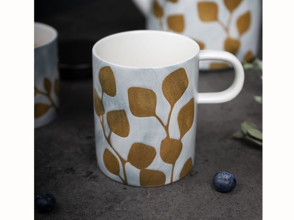 Кружка Autumn Sonata №3 350мл серый, бежевый — изображение 2