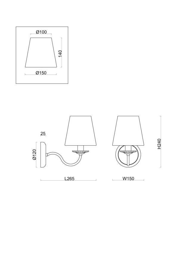 Настенный светильник (бра) Freya FR2027WL-01N — изображение 2