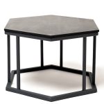 "Женева" интерьерный стол из HPL шестиугольный