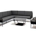 "Канны" модульная угловая лаунж-зона из роупа (веревки)