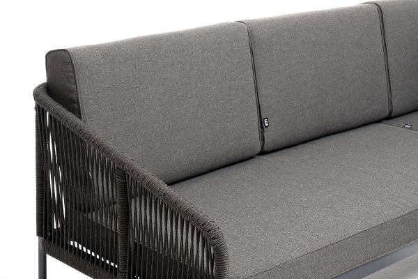 "Канны" модульная угловая лаунж-зона из роупа (веревки), цвет темно-серый — изображение 5