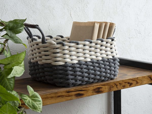 Корзина TODI Grey M серый, белый — изображение 2