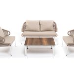 "Милан" лаунж-зона 4-местная плетеная из роупа (веревки)