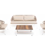 "Милан" лаунж-зона 5-местная плетеная из роупа (веревки)