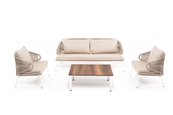 "Милан" лаунж-зона 5-местная плетеная из роупа (веревки)