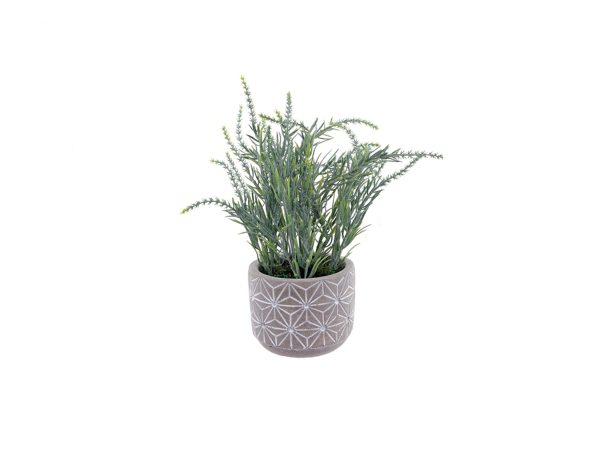 Цветок искусственный в горшке Лаванда