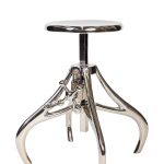 Кофейный столик/стул "Лофт" Серебро 0.63x0.29x0.29м