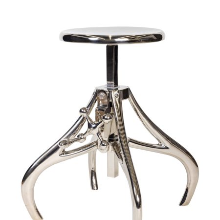 Кофейный столик/стул "Лофт" Серебро 0.63x0.29x0.29м