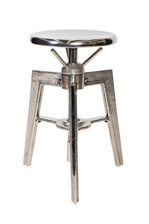 Кофейный столик/стул "Лофт 1" Серебро 0.63x0.39x0.39м