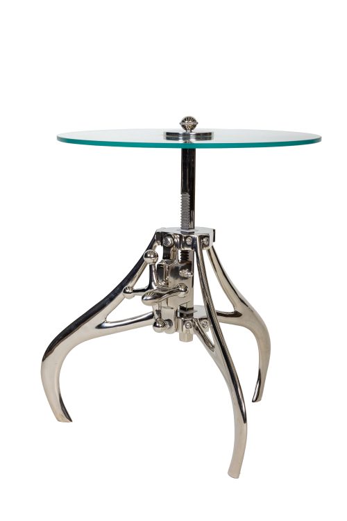 Кофейный столик "Лофт" Серебро 0.58x0.47x0.47м