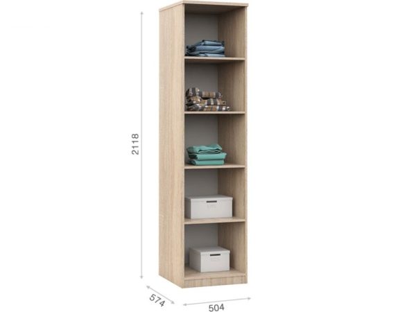 Спальня «Аврора», Дуб сонома/Белый — изображение 4