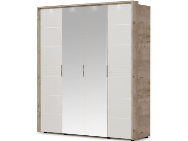 Портал шкафа «Джулия» 4дв, Крафт серый — изображение 4